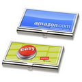 Business Card Case In Shiny Nickel - 4 Color Process Plate